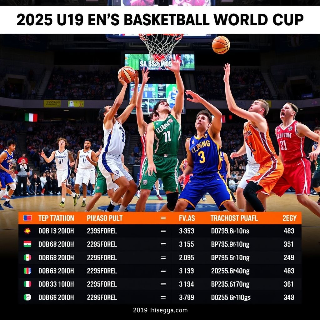 米兰体育联赛-2025U19男篮世界杯积分榜：谁将问鼎冠军之巅？
